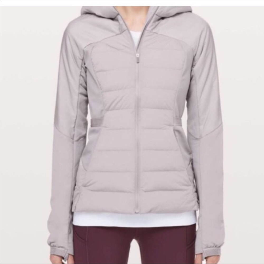 Lulu lemon down for all lavender jacket
